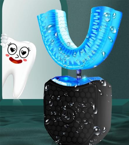 U Shaped Automatic Toothbrush for Adults, 360° Whole Mouth, Wireless Charging, IPX7 Waterproof E149