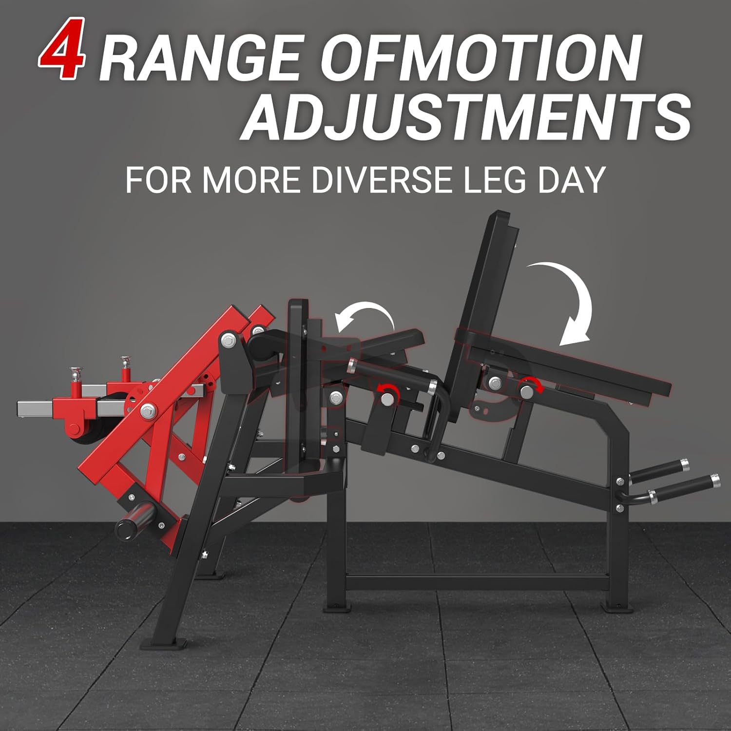 Leg Extension and Curl Machine, Adjustable Leg Exercise Bench for Home Gym T78718