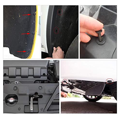 240PCS Bumper Retainer Clips Car Plastic Rivets Fasteners Push Retainer Kit Auto Push Pin Rivets Set L9665