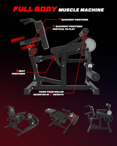 Leg Extension and Curl Machine for Home Gym Leg Workout J4213