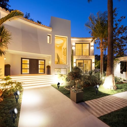 Solar Spot Lights Outdoor Cold White IP65 Waterproof Landscape Light for Garden Yard F207