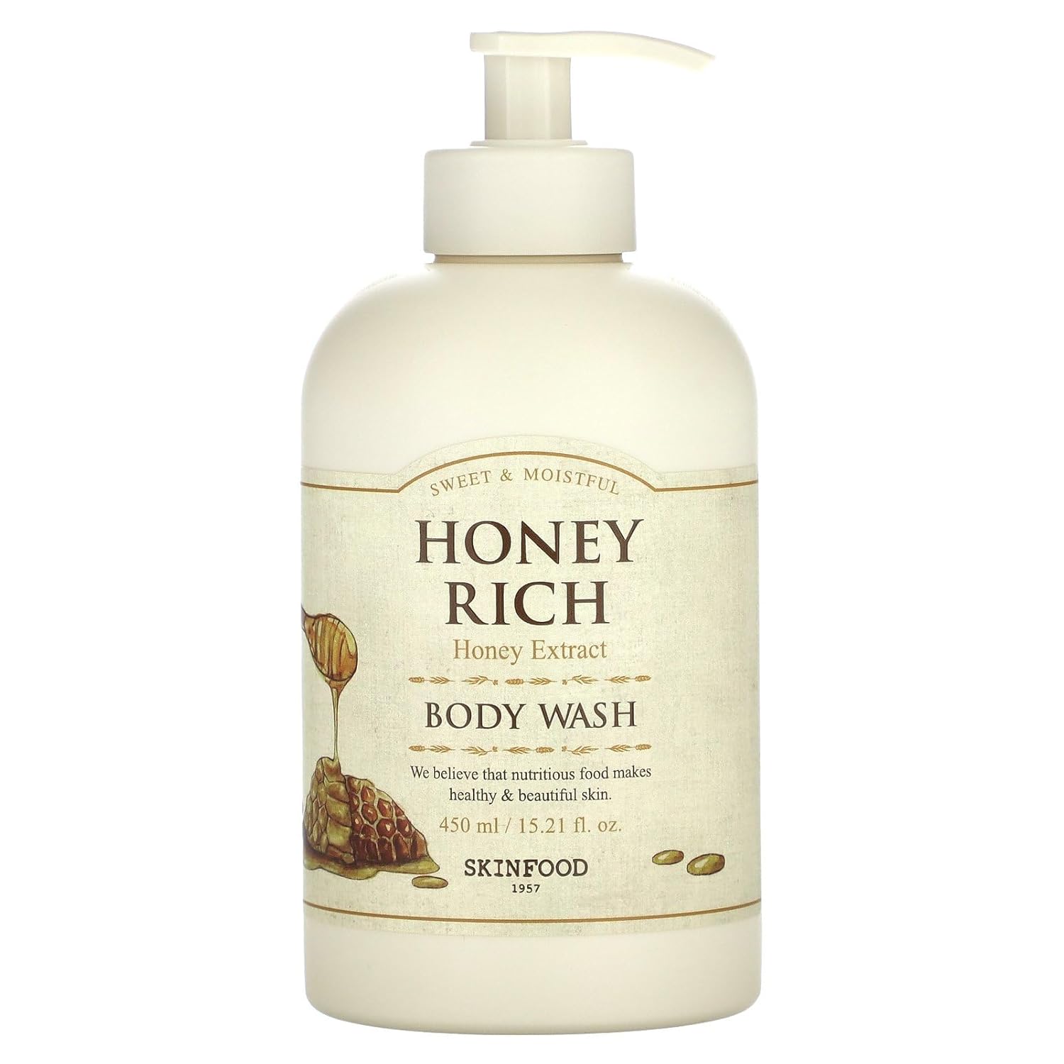 Skinfood Honey Rich Body Wash, 15.21 fl oz (450 ml)