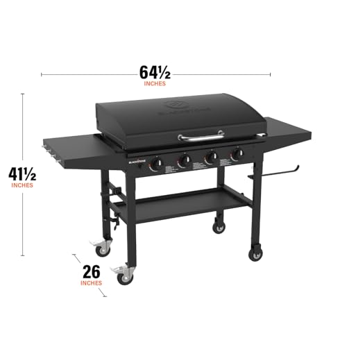 36 Inch Gas Griddle with Hood Cooking Station 4 Burner Flat Top Propane Outdoor U850620