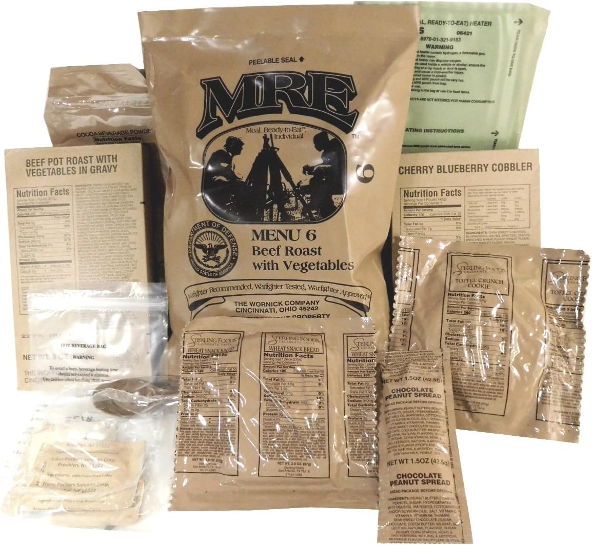 MREs Meals Ready-to-Eat Assorted Flavor F17708