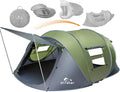 Pop Up Tents for Camping 2-4 Person Waterproof Pop Up Tent Easy Up Setup Camping Tent 2 People 2 Big Doors Instant Tent Family Tent