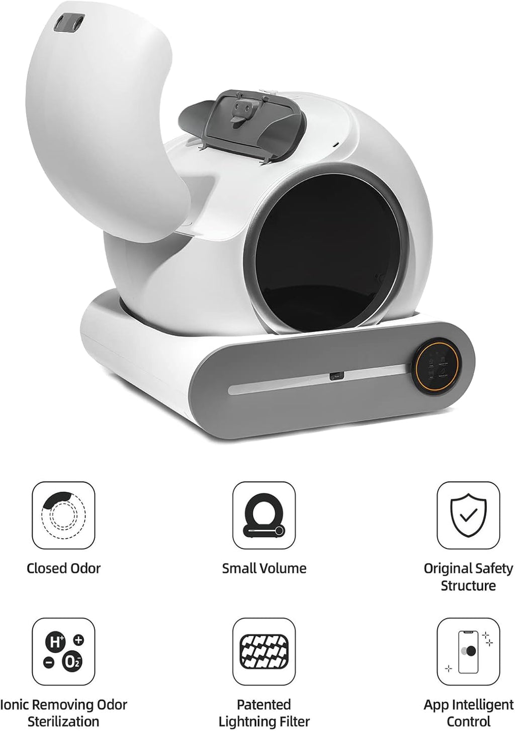 Automatic Cat Litter Box, Extra Large Self-Cleaning with App Control C255