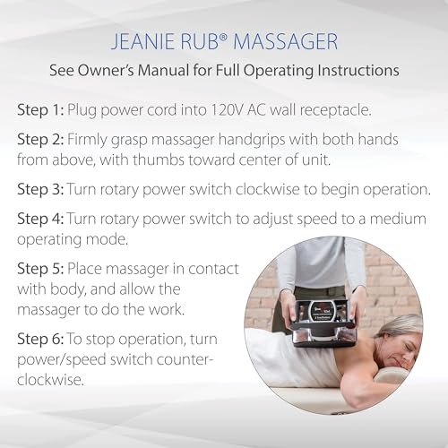 Variable Speed Deep Tissue Massager for Back & Body H9413