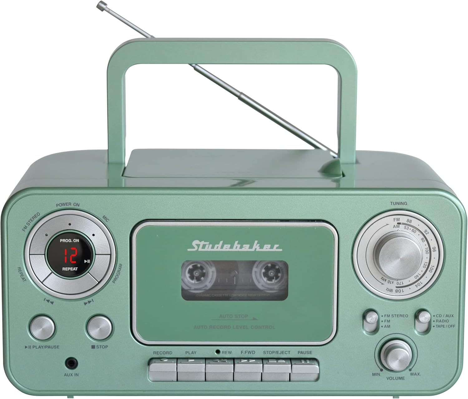 Portable Stereo CD Player with AM/FM Radio and Cassette Recorder X164