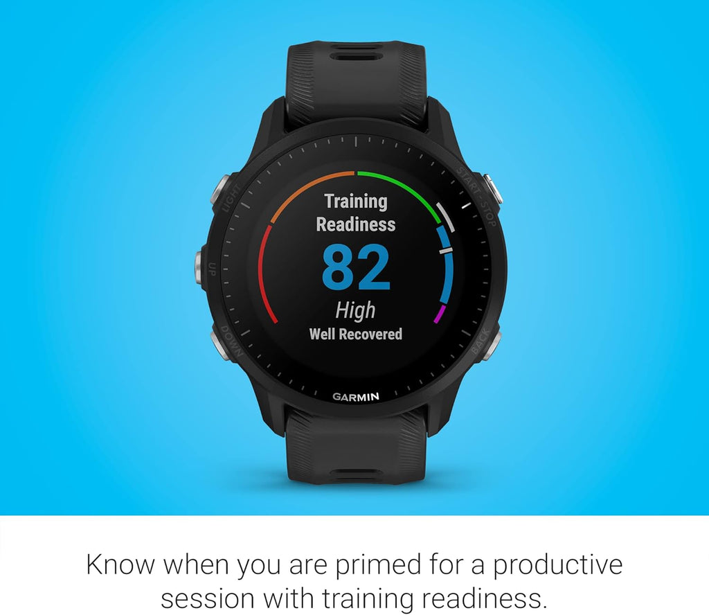 GPS Running Smartwatch for Triathletes, Long-Lasting Battery, Black W58135