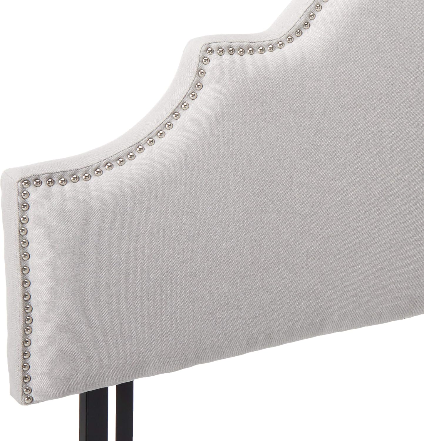 Upholstered Headboard for Queen and Full Bed, Light Grey Y2682