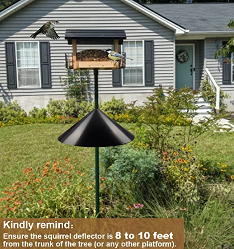Squirrel Baffle for Bird Feeder Pole, 19 Inch Diameter X77909