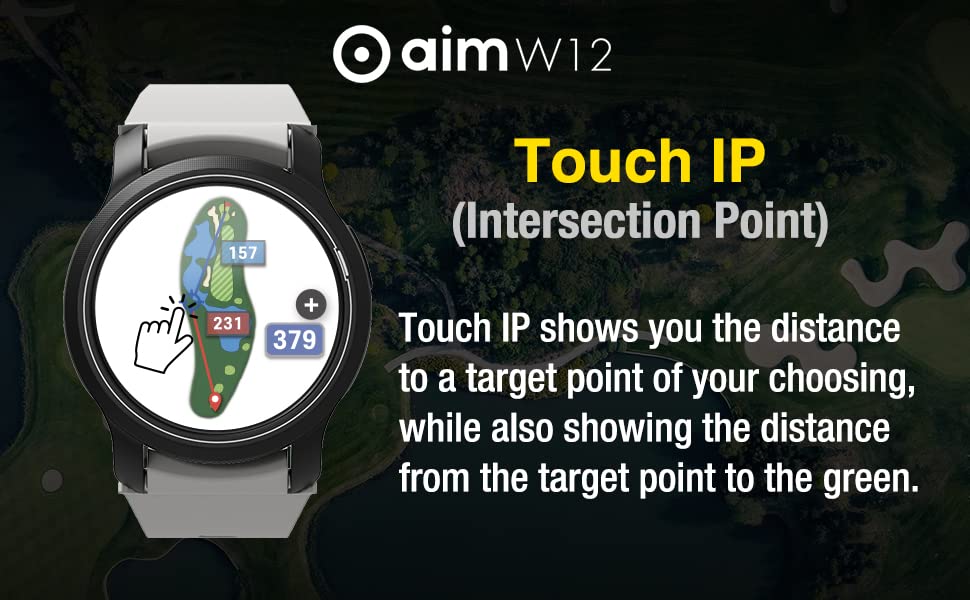 Golf GPS Watch with Full Color Touchscreen and Preloaded Courses H664