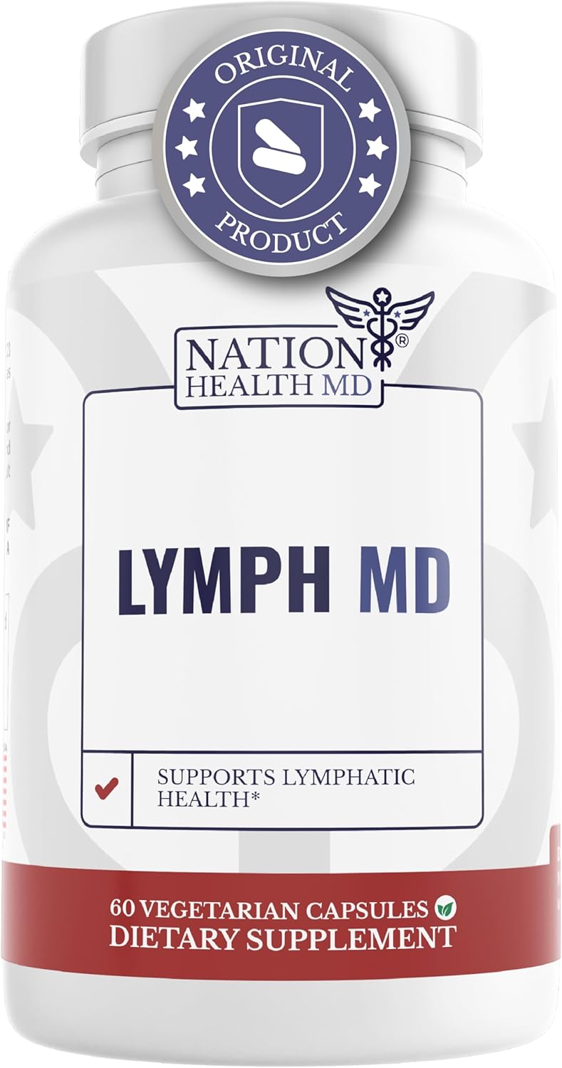 Lymph MD - Lymphatic System Supplement with 9 Botanicals - Dandelion, Burdock, Echinacea, Lemon & More - Supplements for Men and Women - 60 capsules