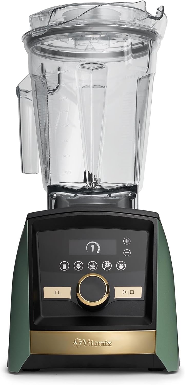 Vitamix A3500 Ascent Series Gold Label Smart Blender, Professional-Grade, 64 oz. Low-Profile Container, Matte Sage with Gold Accents