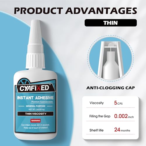 Fast Thin Cyanoacrylate Instant Adhesive, 1 oz. Q676448