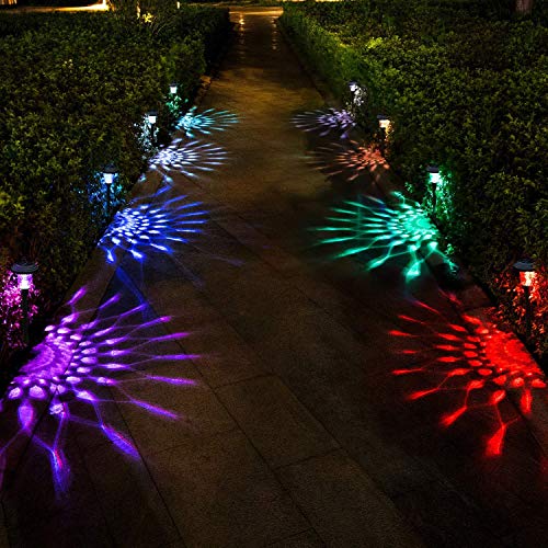 Solar Pathway Lights Color Changing Outdoor Waterproof LED Garden Landscape U68569