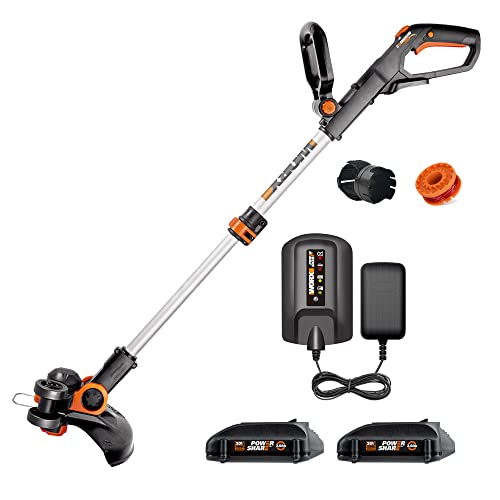 40V Cordless Leaf Blower & String Trimmer/Edger Bundle with Batteries & Charger W78720
