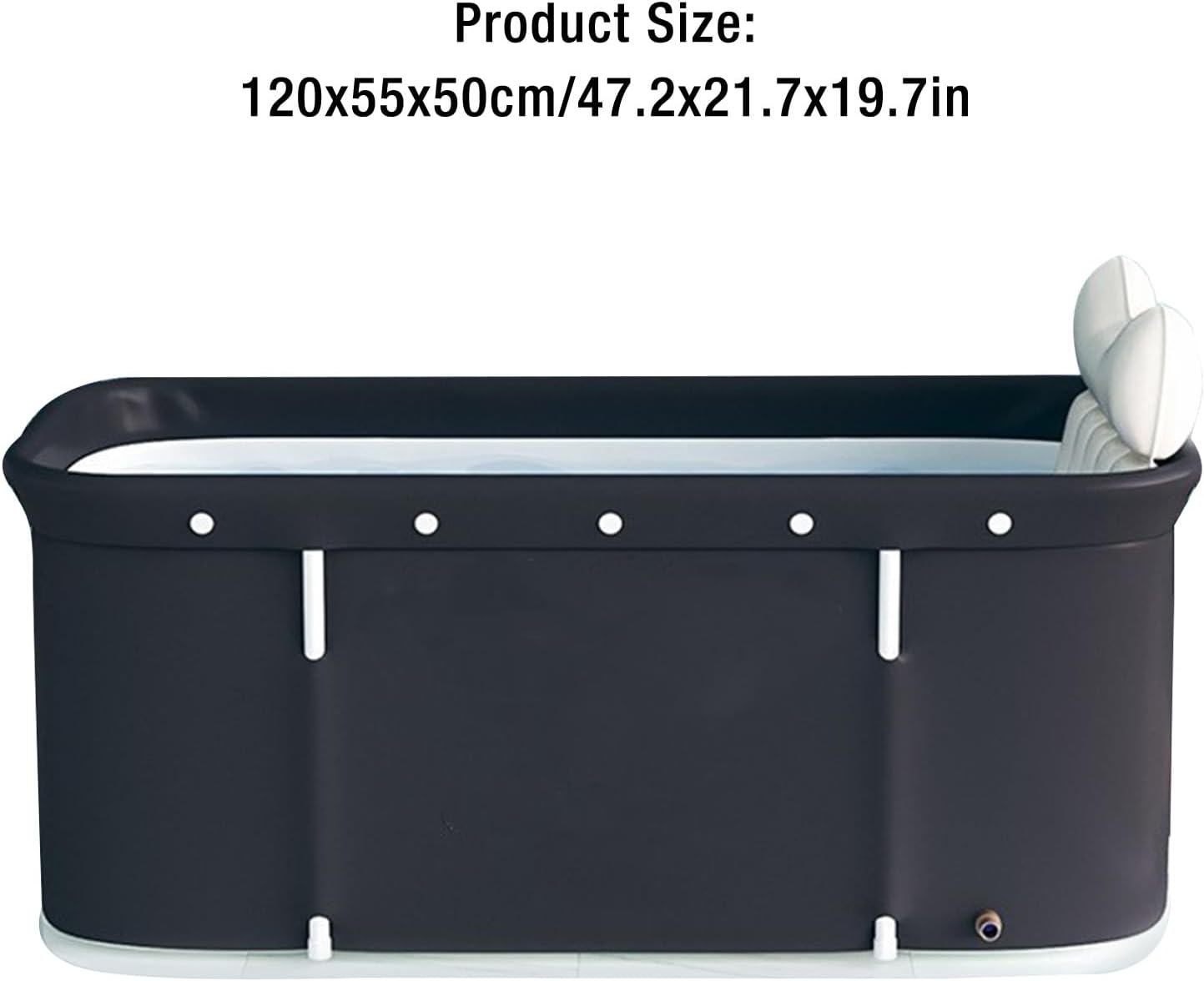 Foldable Portable Bathtub for Adults, Indoor & Outdoor Soaking Tub Y643