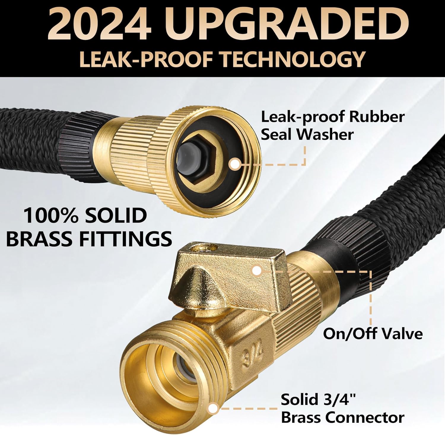 Expandable Garden Hose with 10 Spray Nozzle Y655283