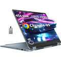 Lenovo 2022 Flex 3 Touchscreen Chromebook, 2-in-1 11.6" HD for Business and Student Laptop, MT8183 CPU, 4GB LPDDR3, 64GB eMMC, Webcam, Blue, Chrome OS, 32GB USB Card