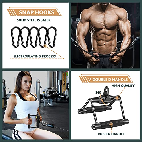 Steel Cable Machine Attachments for Home Gym Triceps Lat Pulldown D68591