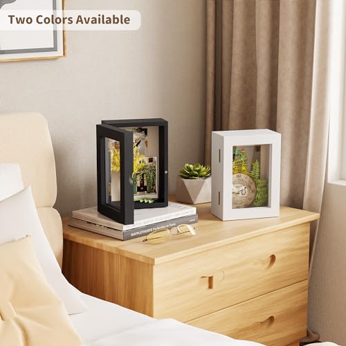 Shadow Box Frame 11x11 with Glass Door and Linen Back N880
