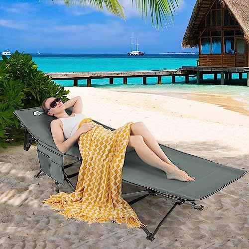 Folding Camping Cot for Adults with Carry Bag, Heavy Duty Portable Bed D917292