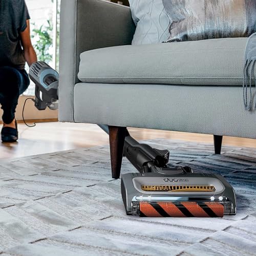 Corded Stick Vacuum with Swivel Steering and LED Headlights, Removable Dust Cup, for All Floors O67451