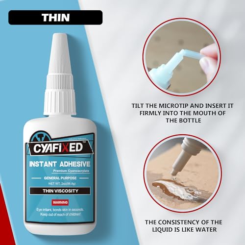 Fast Thin Cyanoacrylate Instant Adhesive, 1 oz. Q676448