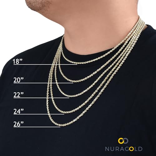 14k Yellow Gold Miami Cuban Link Chain Necklace A9895