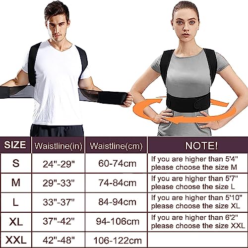 Posture Corrector Adjustable Back Brace for Pain Relief I8434